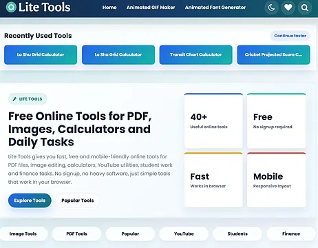 Lite Tools screenshot 1