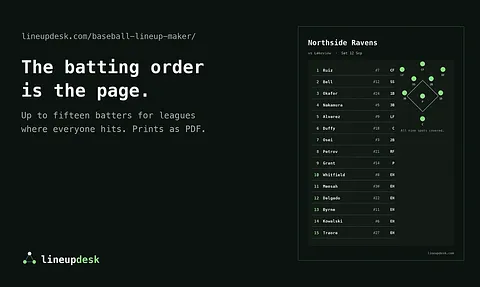 LineupDesk screenshot 4