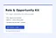 Role & Opportunity Kit