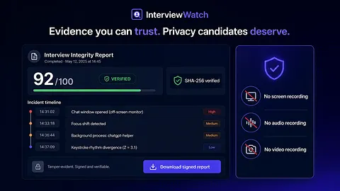 InterviewWatch screenshot 2