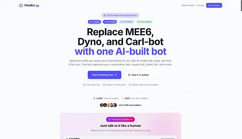 VibeBot screenshot 1