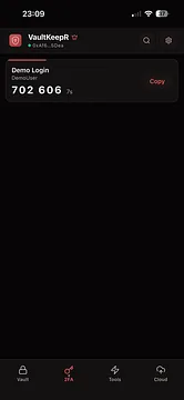 VaultKeepR screenshot 1