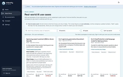Intlectify AI Value Case screenshot 3