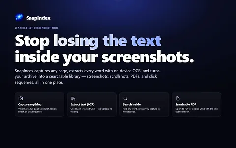 SnapIndex screenshot 3