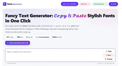 Fancy Text Generator  screenshot 1