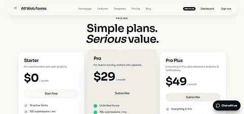 AllWebForms screenshot 2