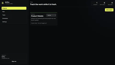 Briftra screenshot 2