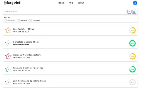 blueprint: THE Goal Setting App screenshot 3
