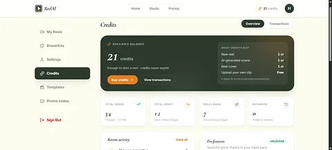 ReelAI screenshot 2