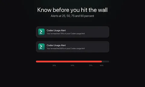 CodexUsageBar screenshot 1