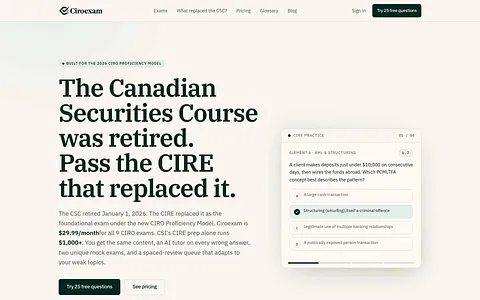 CIROExam screenshot 1
