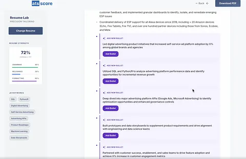 ATSScores screenshot 1