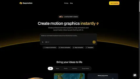 Easymotion - AI Motion Graphics Generator screenshot 1