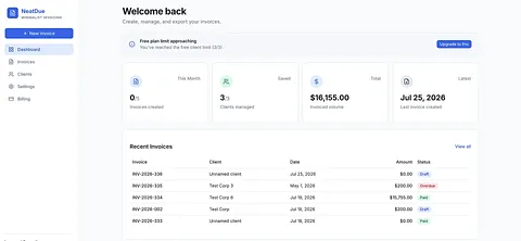 NeatDue screenshot 1