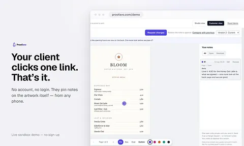 Proofavo screenshot 2