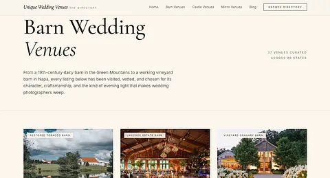 Unique Wedding Venues screenshot 1