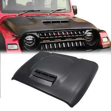 Mahindra Thar / Thar Roxx Wrangler Style Hood – Bolt-On Vented Bonnet for a Rugged, Head-Turning Look screenshot 1