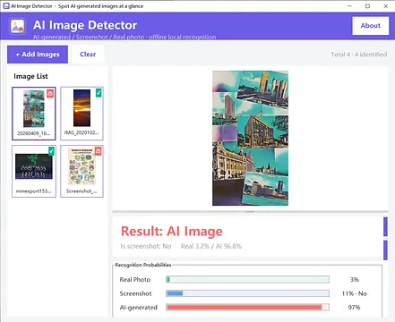 AI Image Detector V2 screenshot 2