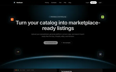 RowExact screenshot 2