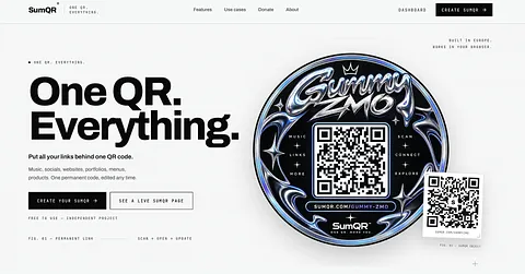SumQR screenshot 2