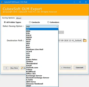 CubexSoft OLM Converter for Windows and Mac screenshot 1