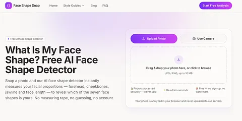 Face Shape Snap screenshot 1