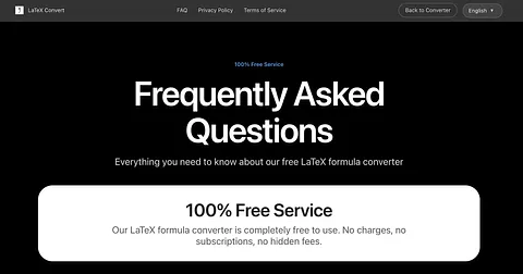 LatexConvert screenshot 1