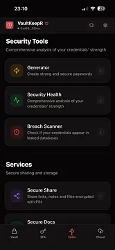 VaultKeepR screenshot 2