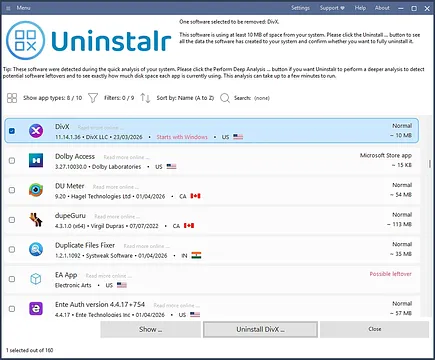 Uninstalr screenshot 2