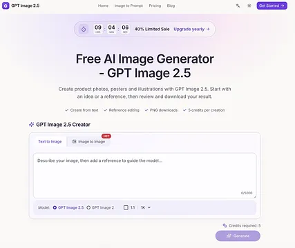 GPT Image 2.5 screenshot 1
