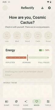 Reflectify: Brain Dump & Focus App for ADHD screenshot 2