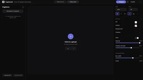 CaptionAI screenshot 1