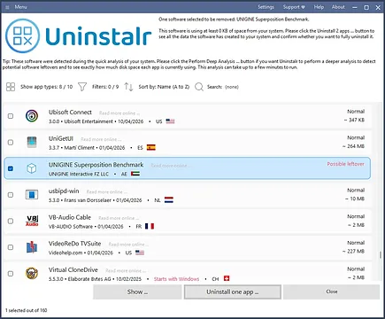 Uninstalr screenshot 1