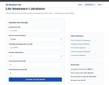 My Insurance Calc screenshot 2