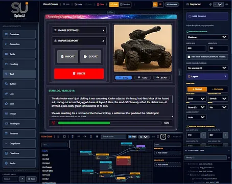 SpikeUI screenshot 1