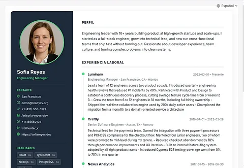 ReadyCV screenshot 2