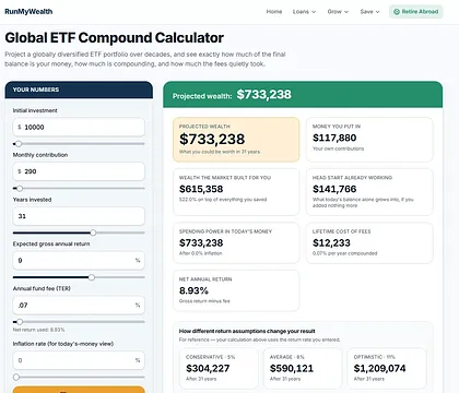 RunMyWealth screenshot 2