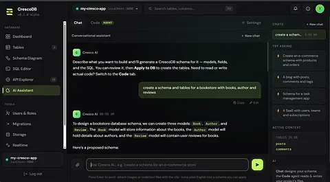 CrescoDB screenshot 1