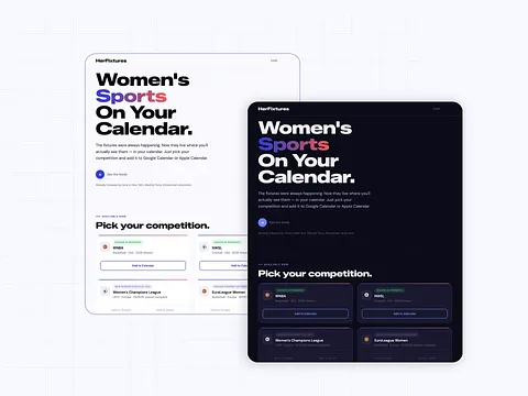 HerFixtures screenshot 1