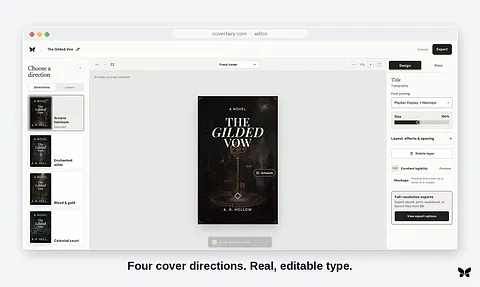 Coverfairy screenshot 1