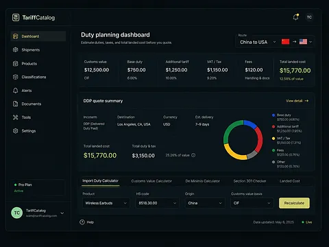 TariffCatalog screenshot 3