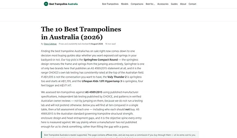 The 10 Best Trampolines in Australia (2026) screenshot 1