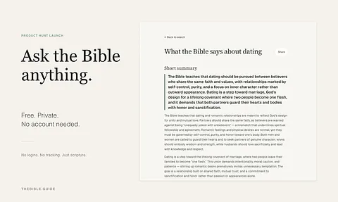What does the Bible say about… screenshot 1