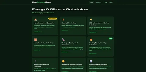 EcoEnergyCalc screenshot 2
