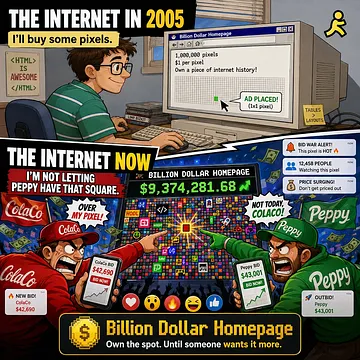 Billion Dollar Homepage screenshot 1