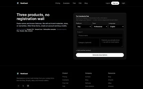 RowExact screenshot 3