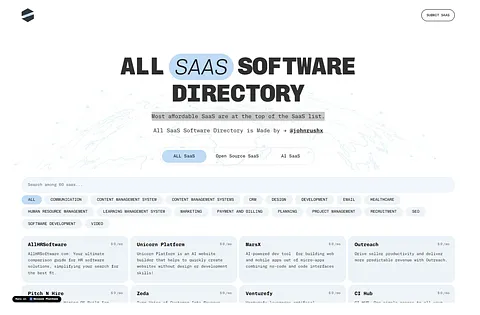 All SaaS Software screenshot 1