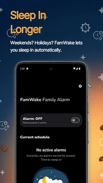 FamWake Family Alarm Clock - app for iOS and Android screenshot 1