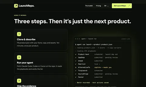 LaunchRepo screenshot 2