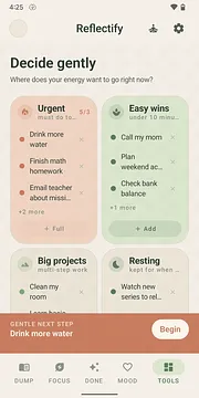 Reflectify: Brain Dump & Focus App for ADHD screenshot 1